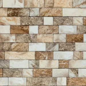 Papier Peint Effet Briques Anciennes Pierre Naturelle Beige Marron