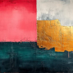 Papier Peint Abstrait Moderne aux Couleurs Vives et Textures