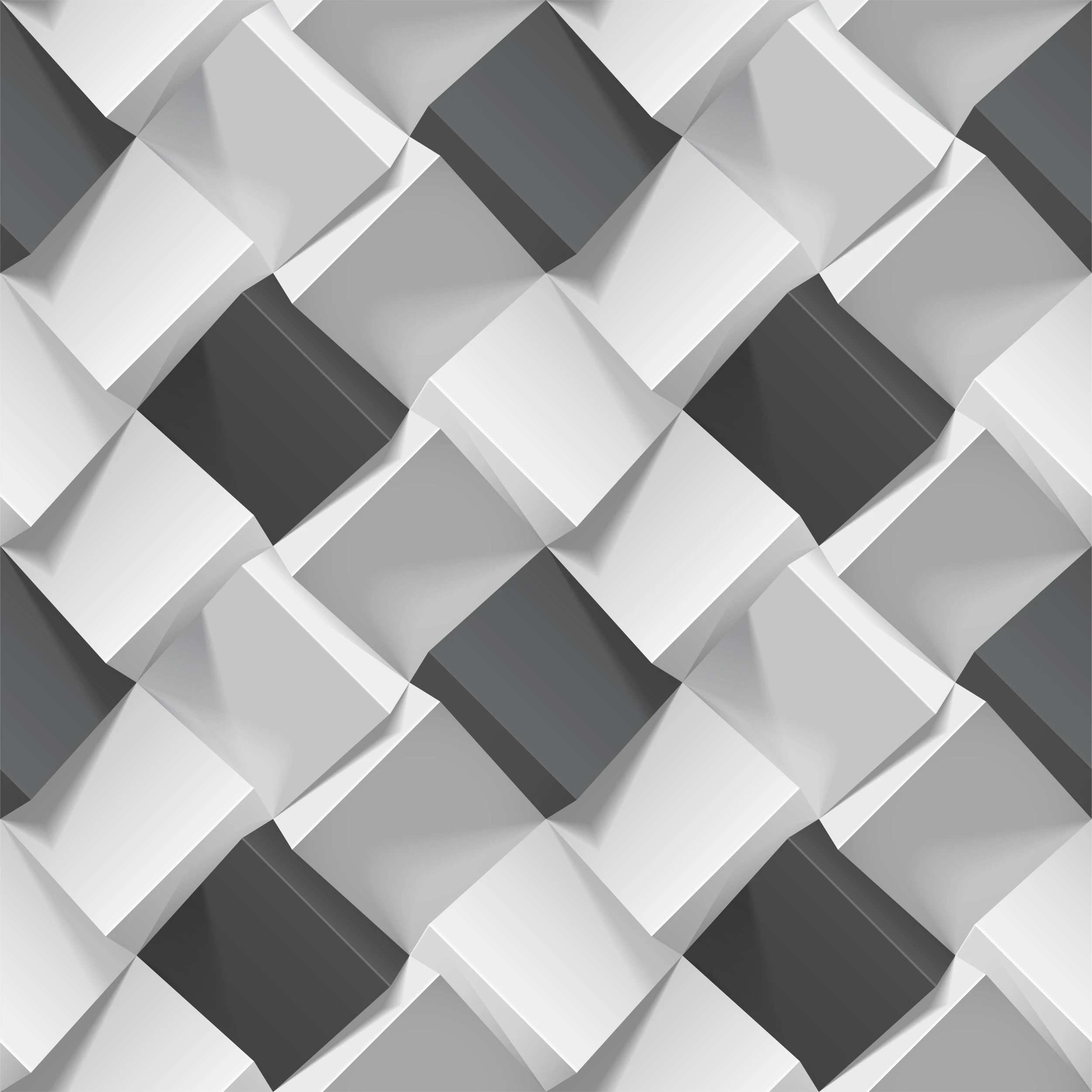 Papier peint géométrique 3D effet tissage moderne gris