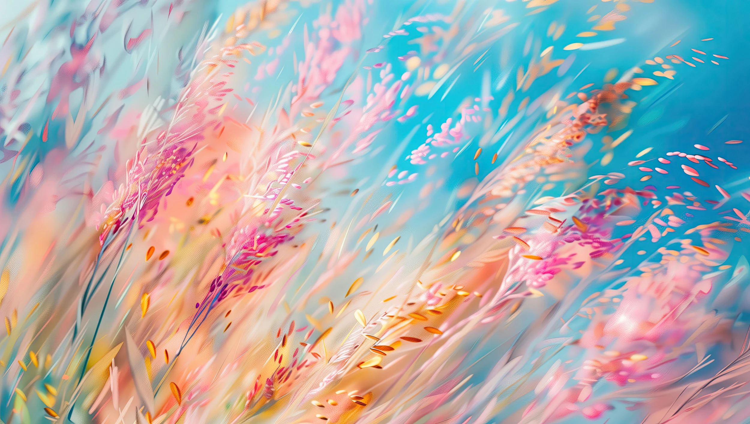 Papier peint abstrait explosion de couleurs arc-en-ciel dynamique