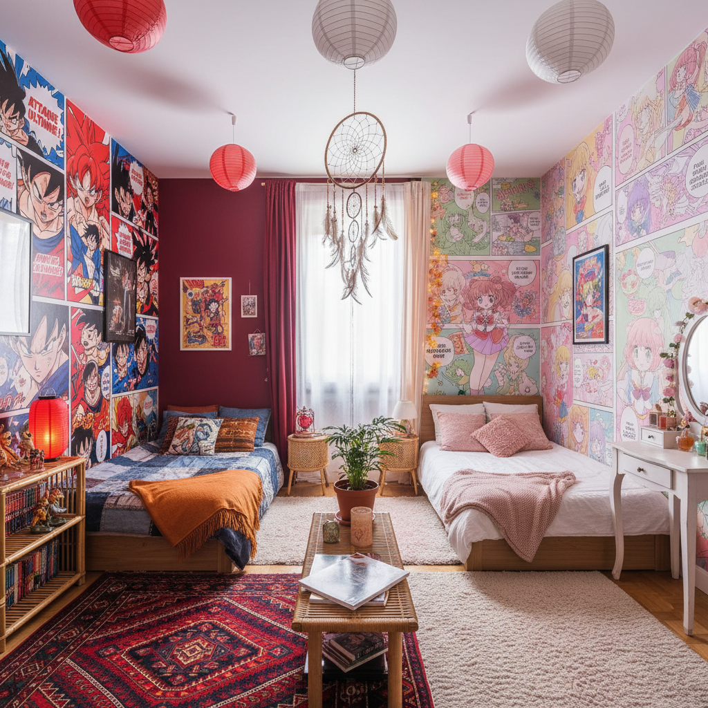 Papier peint manga : exprimer sa passion pour la culture japonaise dans sa décoration