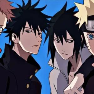 Papier Peint Anime Naruto Personnages Héros Manga Style Japonais