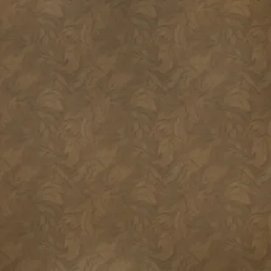 Papier peint motif végétal baroque doré ton sur ton élégant