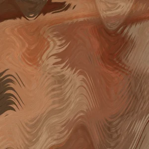 Papier Peint Abstract Fluide aux Tons Cuivrés et Dorés