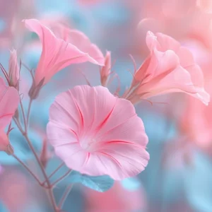 Papier Peint Fleurs Rose Pastel Style Romantique Moderne