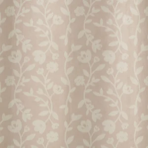 Papier peint fleuri beige motifs botaniques délicats style romantique
