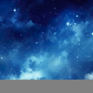 Papier Peint Galaxie Étoilée Nébuleuse Bleue Cosmos Infini