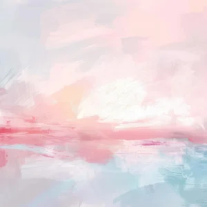 Papier peint abstrait aquarelle douce tons pastel rose bleu