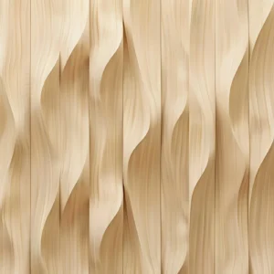 Papier Peint Texture Bois Naturel Ondulé Beige Crème