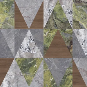 Papier Peint Géométrique Triangles Marbre Pierre Naturelle Bois