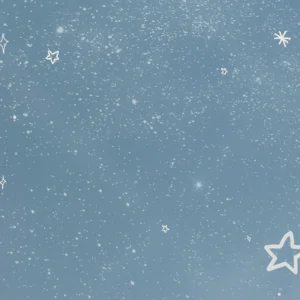 Papier peint ciel étoilé bleu avec lune et étoiles scintillantes