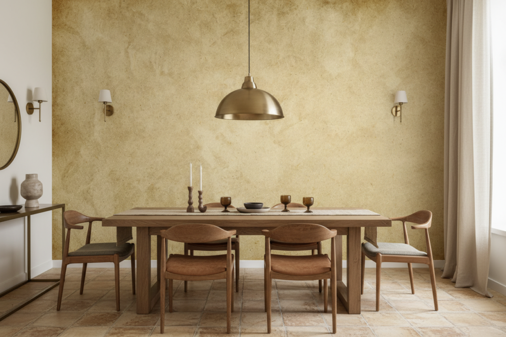 Papier peint texture vintage beige effet parchemin ancien vieilli - Salle à manger