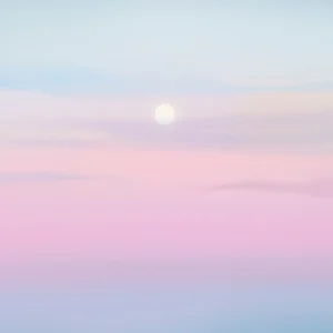 Papier Peint Ciel Pastel Nuages Roses et Bleus Dégradé