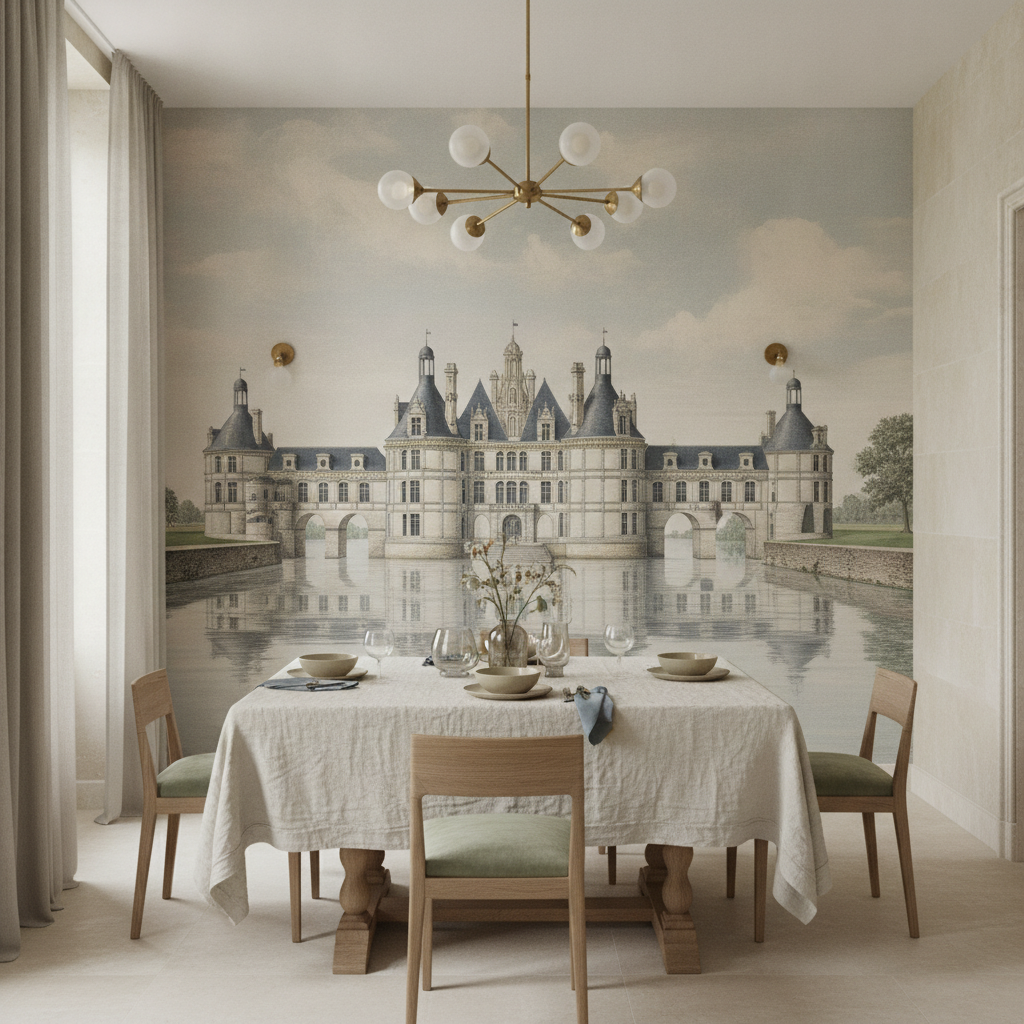 Château de Chenonceau Renaissance Française sur Rivière Architecturale - Salle à manger