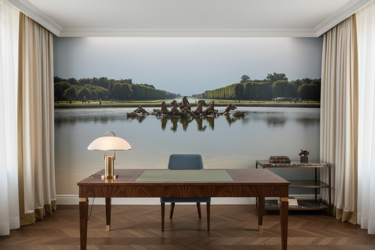 Château de Versailles Bassin d'Apollon Fontaine Baroque Élégant - Bureau