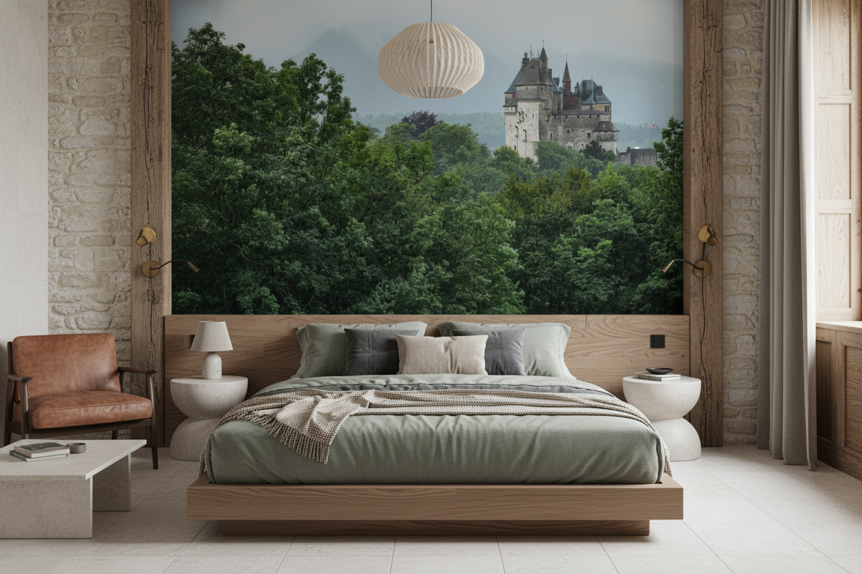 Château Médiéval dans Écrin de Verdure aux Tours Majestueuses - Chambre adulte