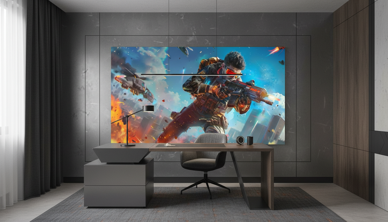 Papier Peint Guerrier Futuriste Combat Spatial Science Fiction Explosions - Bureau