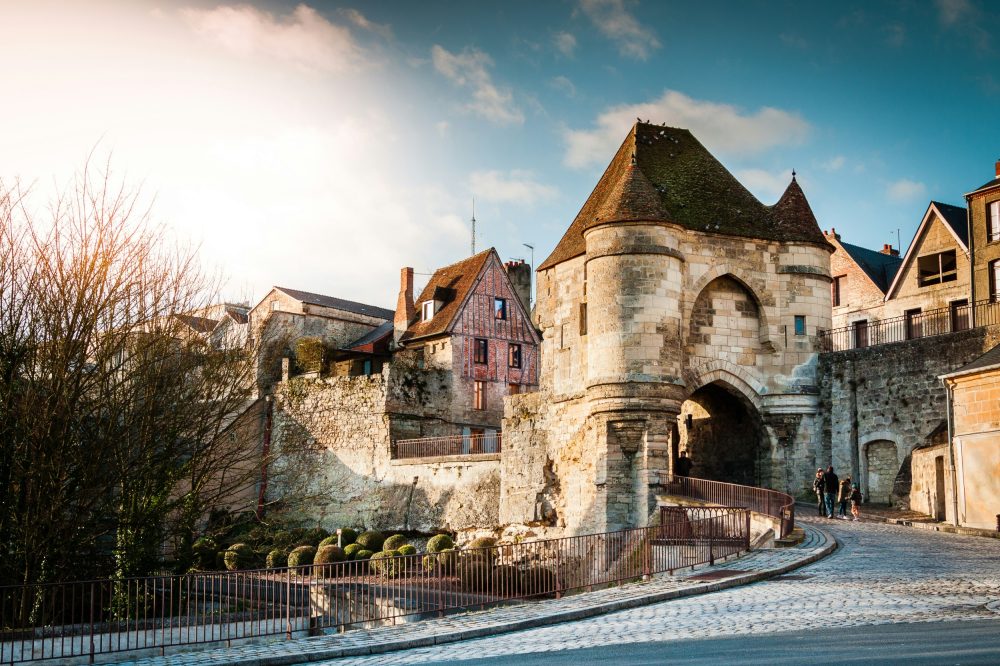 Papier Peint Village Médiéval Pierre Château Tours Anciennes